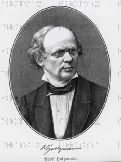 Adolf Holzmann (1810-1870), from Könnecke Bilderatlas zur Geschichte der Deutschen Litteratur Marburg, 1887