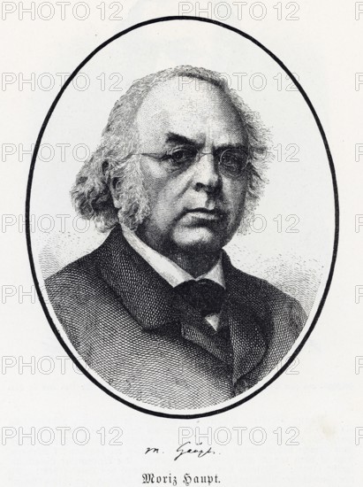 Moritz Haupt (1808-1874), from Könnecke Bilderatlas zur Geschichte der Deutschen Litteratur Marburg, 1887