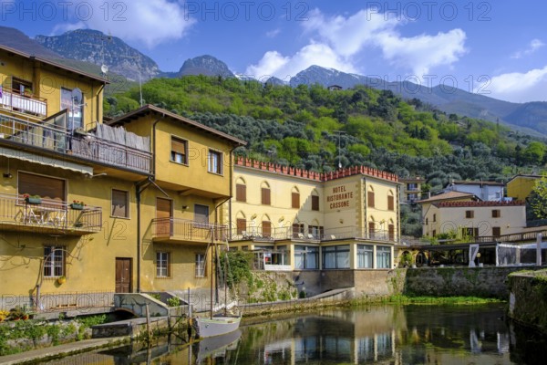Aril, the shortest river in the world, Cassone di Malcesine, Lake Garda, Veneto, Italy