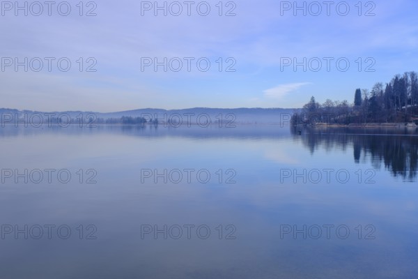 At Lake Walchensee, south shore near Einsiedl, Upper Bavaria, Bavaria, Germany