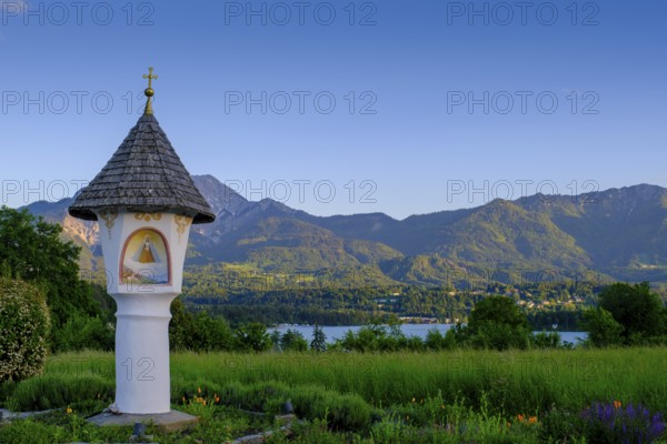 Wayside shrine on Lake Faak, Egger wayside shrine, Egg am Faaker See, Carinthia, Austria