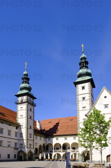 Landhaus Klagenfurt, seat of the Carinthian Parliament, Klagenfurt, Carinthia, Austria