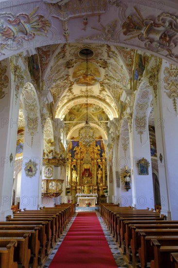 Collegiate church, Ossiach Abbey, Lake Ossiach, Carinthia, Austria