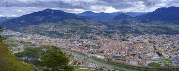 Busa Degli Orsi viewing platform, Trento, Trento, Adige Valley, Trentino, Italy