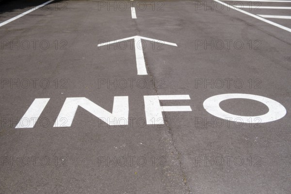 Font info, symbol, information, museum, Il Gallerie, former motorway tunnel, Trento, Trentino, Italy