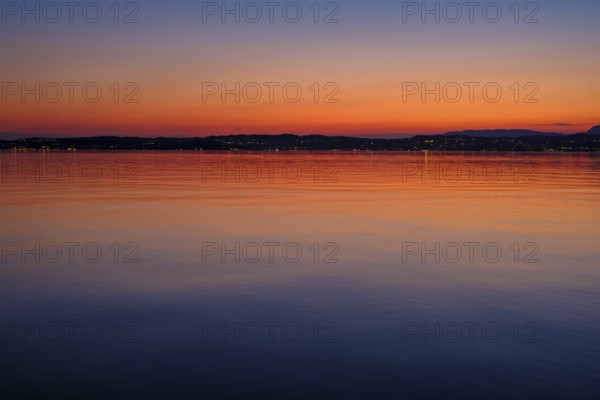 Sunset, Sirmione on Lake Garda, Veneto, Veneto, Italy