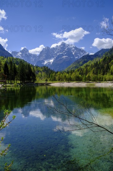 Jasna Lake in Triglav National Park, Kranjska Gora, Upper Carniola, Julian Alps, Slovenia