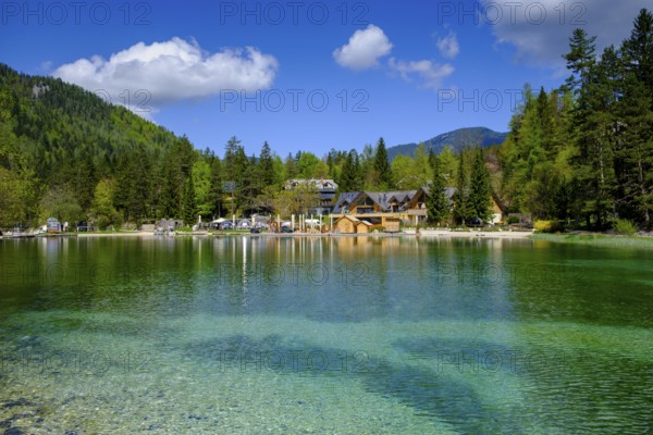 Jasna Lake in Triglav National Park, Kranjska Gora, Upper Carniola, Julian Alps, Slovenia