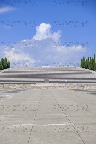 Italy's largest military cemetery, Sacrario di Redipuglia, First World War, Isonzo battles, fascist monumental architecture from 1938, Redipuglia, Julian Friuli, Veneto, Italy