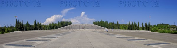 Italy's largest military cemetery, Sacrario di Redipuglia, First World War, Isonzo battles, fascist monumental architecture from 1938, Redipuglia, Julian Friuli, Veneto, Italy