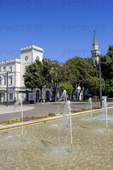 Piazza della Repubblica, Monfalcone, Julian Friuli, Veneto, Italy