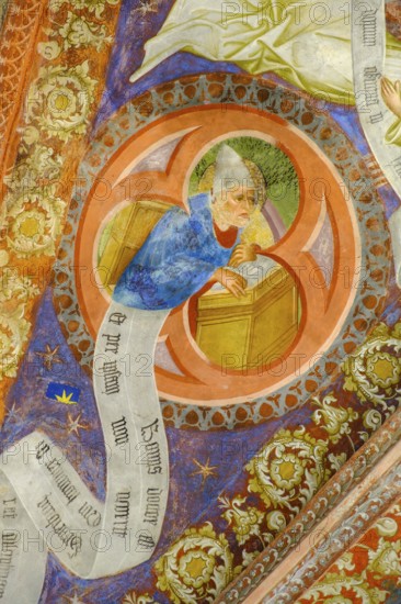 Renaissance frescoes, St. Jakob in Kastelaz, Tramin, Wine Route, South Tyrol, Italy