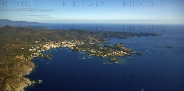 Parc Natural Cap De Creus, Cadaqués, Costa Brava, Catalonia, Spain, Cadaqués, Europe, aerial view, birds-eyes view, aerial photography, aerial photography, aerial photography, overview, bird's eye view, aerial photos of Spain
