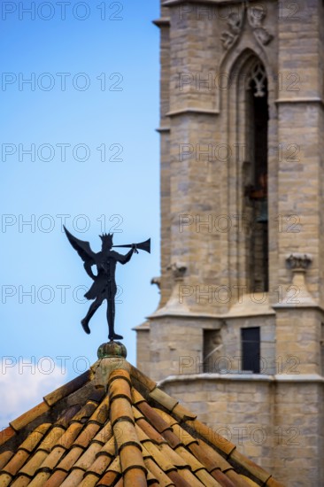 San Feliu, Church of Sant Felix, Inglesia de Sant Felix, Cathedral of Girona, Girona, Cataluña, Gerona, Catalonia, Spain