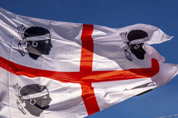 Sardinia, Sardinian flag, white flag with red cross and four Moorish heads, Bosa, Europe, province of Oristano, Italy, emblem, heritage, flag, community, history, heraldry, history, identity, island, culture, Moorish heads, nationality, sightseeing, pride, symbol, tourism, tradition, distinguishing feature, coat of arms, divine, Italian, local, Mediterranean, political, regional, regional, red cross, southern, four heads, white