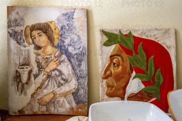 Sardinia, painted artwork wall frescoes, portrait painting by Pina Monne, Tinnura, Europe, Province of Oristano, Italy, architecture, exhibition, heritage, colour, figures, frescoes, building, face, design, craft, culture, art, artist, artist community, painting, perspective, Pina Monne, portrait painting, sightseeing, scenes, tourism, tourist attraction, tradition, wall frescoes, antique, characteristic, decorative, detailed, painted artwork, historical, creative, local, rural, Mediterranean, human, regional, visual