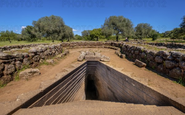 Sardinia, Roman baths and thermal baths, archaeological site, Paulilatino, Europe, Province of Oristano, Italy, architecture, archaeology, destination, excavation, education, baths, monument, discovery, heritage, conservation, research, open-air, history, culture, landscape, ruins, Roman baths, sightseeing, stone, columns, thermal baths, tourism, tourist destination, ancient, ancient ruins, ancient site, ancient civilisation, historical, Italian, Mediterranean