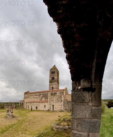 Sardinia, The Abbey Church of Santissima TrinitÃƒÂ di Saccargia, Romanesque church, Codrongianos, Europe, Province of Sassari, Italy, abbey church, place of worship, chiesa, religious community, place of worship, sacred site, IT, church, parish, denomination, travel, destination, religion, religious site, sightseeing, tourism