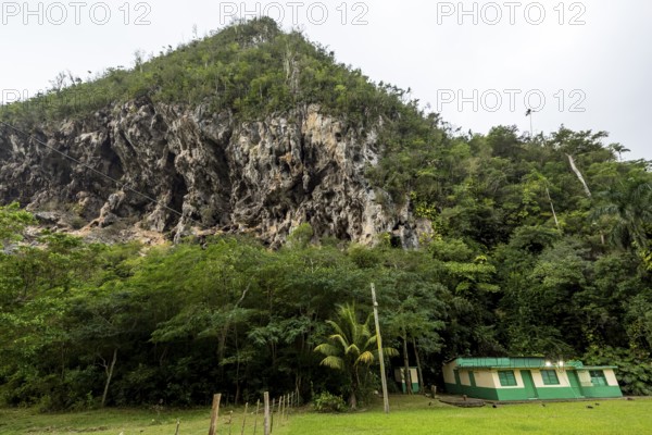 Karst mountain in the Vinales Valley, Viñales, Cuba, Pinar del Río