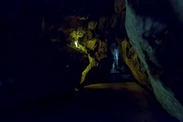 Caves of the Indios, Cueva del Indio, underground caves with a watercourse river open to tourists, Viñales, Cuba, Central America, Cuba, Caribbean