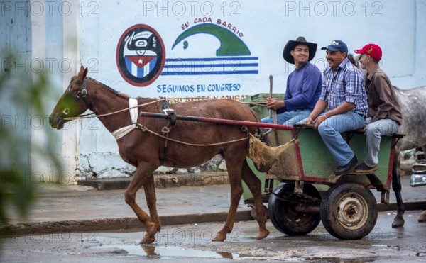 Single carriage, single-span vehicle, Cuban means of transport, Viñales, Cuba, Pinar del Río, Viñales, Pinar del Río