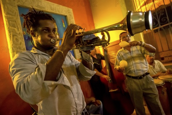 Musician in one of the many music bars and music restaurants in Havana, Havana, La Habana, Cuba, Cuba, Central America