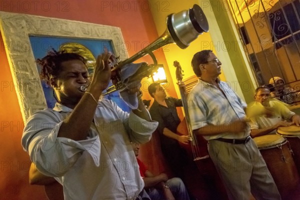 Musician in one of the many music bars and music restaurants in Havana, Havana, La Habana, Cuba, Cuba, Central America