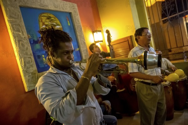 Musician in one of the many music bars and music restaurants in Havana, Havana, La Habana, Cuba, Cuba, Central America