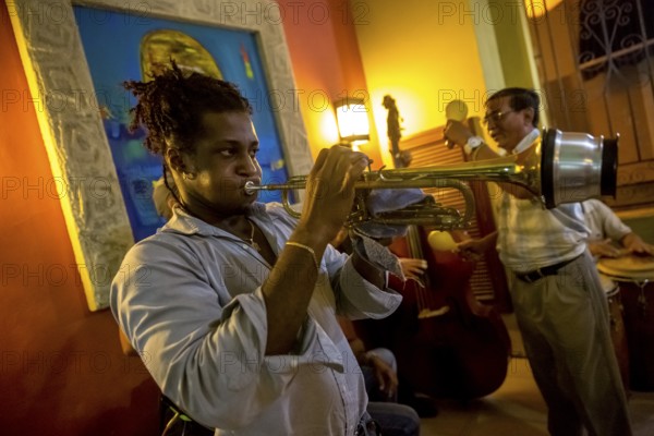 Musician in one of the many music bars and music restaurants in Havana, Havana, La Habana, Cuba, Cuba, Central America