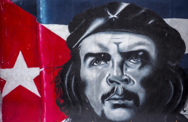 Ernesto Che Guevara pictures and paintings, La Habana, Cuba, Caribbean, Central America, Cuba, Europe, aerial view, birds-eyes view, aerial photography, aerial photography, overview, overview, bird's eye view