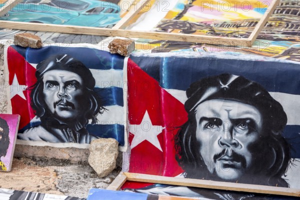 Ernesto Che Guevara pictures and paintings, La Habana, Cuba, Caribbean, Central America, Cuba, Europe, aerial view, birds-eyes view, aerial photography, aerial photography, overview, overview, bird's eye view