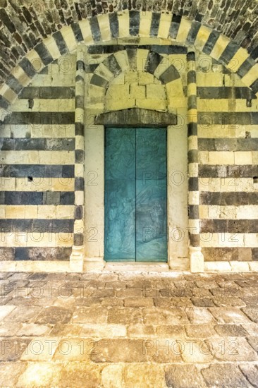 Sardinia, Santissima TrinitÃƒÆ'Ã'Â di Saccargia, Romanesque church with entrance door, Codrongianos, Europe, Province of Sassari, Italy, abbey church, place of worship, chiesa, religious community, place of worship, holy site, IT, church, parish, denomination, travel, destination, religion, religious site, sightseeing, tourism