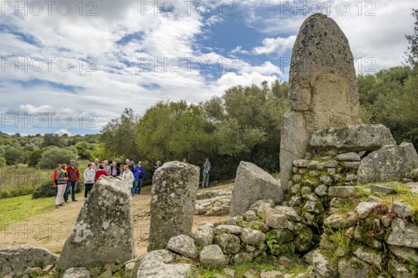 Sardinia, Nuraghic people, giant tomb Coddu Vecchiu, portal stele cult site, tomba dei giganti Coddu Ecchju, historical tomb made of large stones, Arzachena, Europe, Province of Sassari, Italy, archaeological site, burial site, Bonnanaro culture, monument, memorial, giant tomb, IT, megalithic sites, monument, nuragic culture, nuraghic, travel, destination, giant tomb, resting place, sight, sightseeing, tourism, tourist, tourist attraction, tourist trip, historical, tourist destination