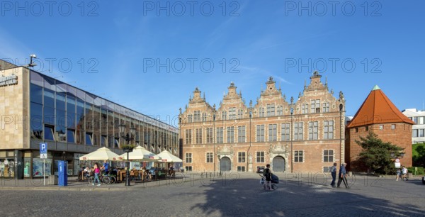 GdaÅsk, armoury, Gdansk, Baltic Sea coast, Baltic Sea, pomorskie, Pomeranian Voivodeship, Poland, Gdansk, PL, Europe, aerial photo, birds-eyes view, aerial photography, aerial photography, overview, bird's eye view
