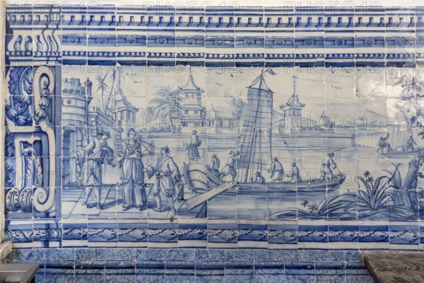 Classical Azuleros in the University, Colégio do Esírito Santo, old University of Evora, Evora, district of Evora, Portugal