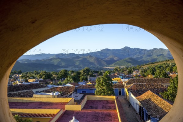 View of the city of Trinidad, Trinidad, Cuba, Sancti Spíritus, Sancti Spíritus from the bell tower of the Convento de San Francisco de Asis church