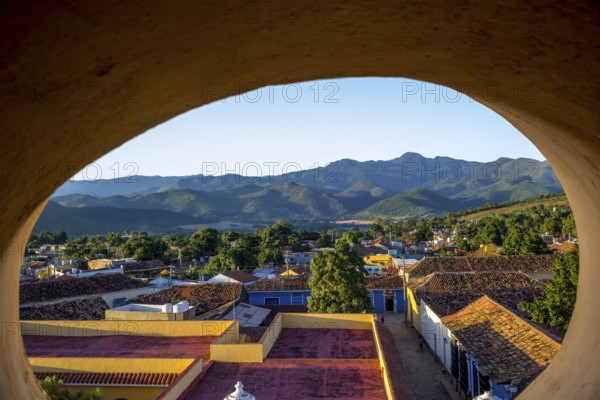 View of the city of Trinidad, Trinidad, Cuba, Sancti Spíritus, Sancti Spíritus from the bell tower of the Convento de San Francisco de Asis church