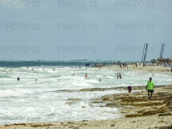On the tourist beach of Varadero Hotel PARADISUS VARADERO RESORT SPA, Caribbean, Varadero, Cuba, Matanzas, Cuba, Central America