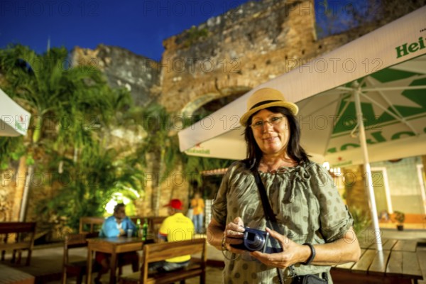 Tourists in a restaurant, Trinidad, Cuba, Sancti Spíritus, Cuba, Sancti Spíritus