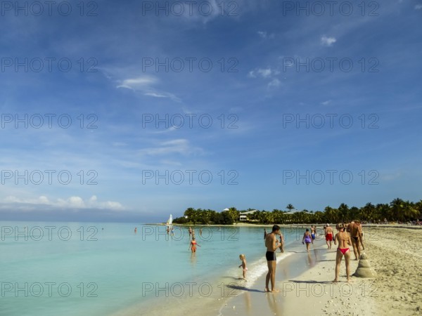 On the tourist beach of Varadero Hotel PARADISUS VARADERO RESORT SPA, Caribbean, Varadero, Cuba, Matanzas, Cuba, Central America