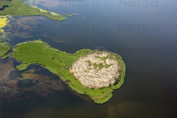 Gardzka KÄ™pa peninsula, PoÅ'chowo, Dusin, Baltic Sea coast, Województwo zachodniopomorskie, Poland, Polchowo, Województwo zachodniopomorskie, PL, Europe, aerial view, birds-eyes view, aerial photography, overview, bird's eye view, northern Poland