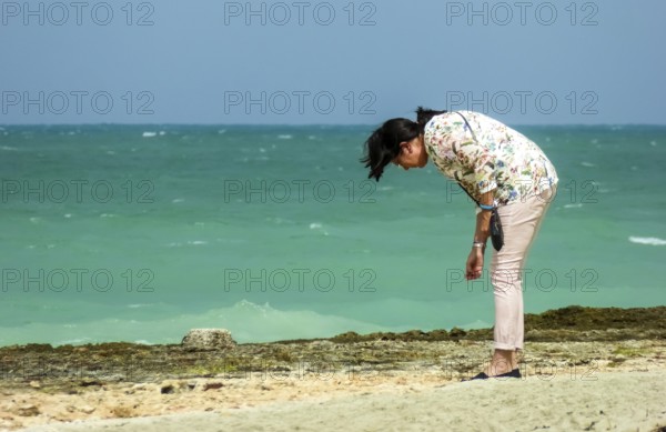 On the tourist beach of Varadero Hotel PARADISUS VARADERO RESORT SPA, Caribbean, Varadero, Cuba, Matanzas, Cuba, Central America