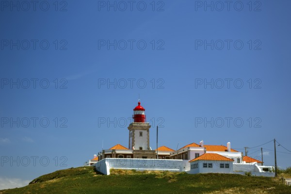 Cabo da Roca lighthouse, westernmost point of the continent of Europe, Lisbon coast, São João das Covas, Lisbon district, Portugal