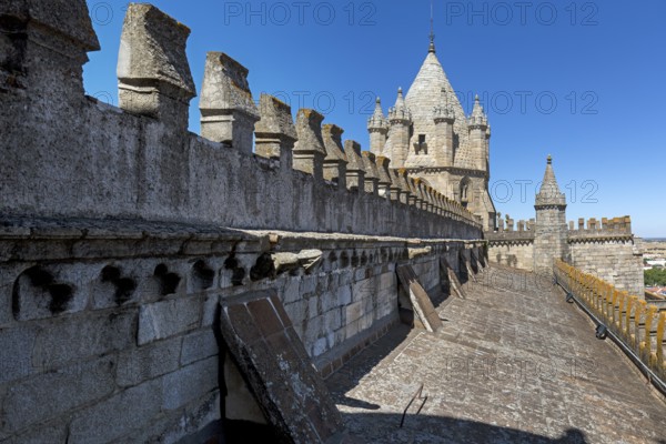 UNESCCO World Heritage Site, Tower of the Sé Catedral de Évora Basílica Sé Catedral de Nossa Senhora da Assunção, Evora, District of Évora, Portugal