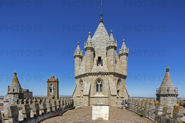 UNESCCO World Heritage Site, Tower of the Sé Catedral de Évora Basílica Sé Catedral de Nossa Senhora da Assunção, Evora, District of Évora, Portugal