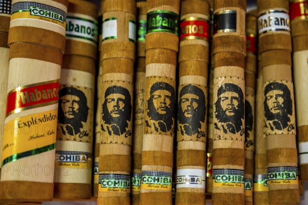 Wrapped Cuban cigars with an Ernesto Che Guevara imprint, Trinidad, Cuba, Sancti Spíritus, Cuba, Sancti Spíritus