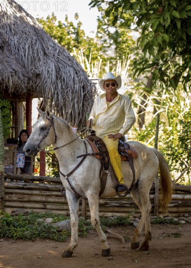 Rider, Cuban cowboy in the Valle de los Ingenios, Trinidad, Cuba, Sancti Spíritus, Cuba, Sancti Spíritus
