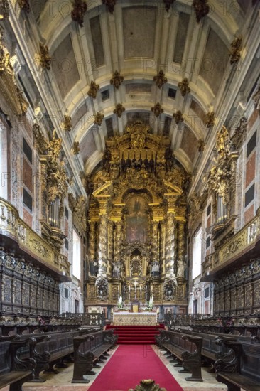 Chancel, Da Sé Cathedral, Barredo Quarter, UNESCO World Heritage Site, Oporto, Porto District, Portugal, Europe, aerial view, birds-eyes view, Travel, Travel Photography