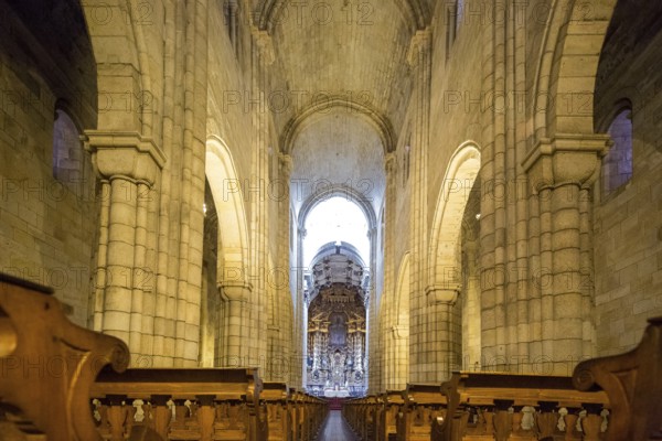 Choir Room, Da Sé Cathedral, Barredo Quarter, UNESCO World Heritage Site, Oporto, Porto District, Portugal, Europe, aerial view, birds-eyes view, Travel, travel photography