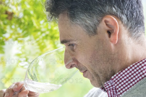 Wine tasting with the estate owner Jose, Casa de Sezim, Grande Escolha winery in the Minho region, the garden of Portugal, Nespereira, Braga district, Portugal, Europe, BlosseyPortugal, aerial view, birds-eyes view, Travel, travel photography